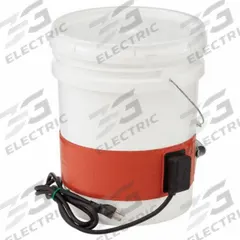 BRISKHEAT Drum Heater: 115V AC, 1,000 W Watts, 67°F to 85°F, Silicone Rubber, IP54, Drums (MPN DHCS13R). Key specifications — Brand: BRISKHEAT; Heater Material: Silicone Rubber; For Container Type: Drums; IP Rating: IP54; Environment: Outdoor; Current Rating: 8.3 A.