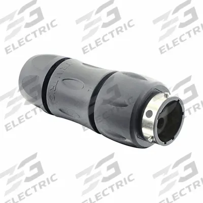 SOURIAU Electrical Connector: Trim Trio UTGX 14, In-Line Receptacle with Cable Gland - Trim Trio UTGX Harsh Environment Circular Connectors