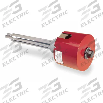 VULCAN Screw Plug Immersion Heater: 1 Phase, 240V AC, 3,000 W Watt, 2 in NPT, 48 W/sq in - Screw-Plug Immersion Heaters