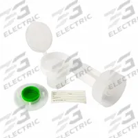 APPROVED VENDOR Centrifuge Tube: Centrifuge Tube, PPCO, 50 mL Capacity - mL, 1.7 oz Capacity - oz (MPN 2213995G80E1). Key specifications — Brand: APPROVED VENDOR; Graduated: Yes; Closure Color: Green; Includes: Funnel; Includes Closure: Yes; Body Color: Natural; Body Material: PPCO.