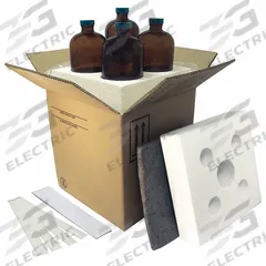 BERLIN Hazardous Material Shipping Kit: 10 1/2 in x 10 1/2 in x 11 3/16 in, 4G/Y11.1/S, 200#, 4 PK (MPN HMS-6442M). Key specifications — Brand: BERLIN; Color: Brown; Standards: UN Rated; UN Rating Solid: 4G/Y11.1/S.