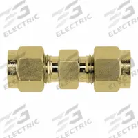 BRENNAN INDUSTRIES Compression Fitting Union: 1/8 in OD Size, Tube x Tube, Brass (MPN N2403-02-01-B). Key specifications — Compatible Fitting Brands: Hy-Lok; Brand: BRENNAN INDUSTRIES; Series: N2403.