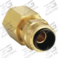 PARKER Compression Fitting Adapter: 1/2 in OD x 3/8 in Pipe Fitting Size, Compression x FNPT, 10 PK (MPN 66P-8-6). Key specifications — attr1195695: PARKER.