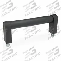 JW WINCO Pull Handle: Threaded Holes, Front-Mount, 23.62 in Mounting Hole Center to Center, Black (MPN 28W600AT0K/B). Key specifications — Screw Size: M8; Brand: JW WINCO; Color: Black; _Leg Style: Black Powder-Coated Aluminum.