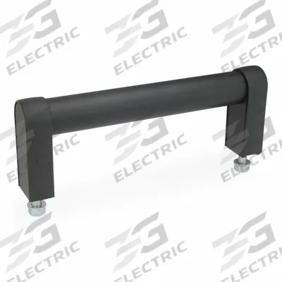 JW WINCO Pull Handle: Threaded Holes, Front-Mount, 23.62 in Mounting Hole Center to Center - Load-Rated Straight-Leg Tubular Pull Handles