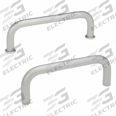 JW WINCO Pull Handle: Threaded Holes, Stainless Steel, Silver - Corrosion-Resistant Load-Rated Pull Handles