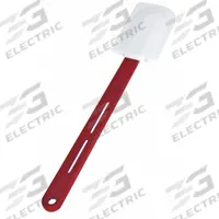 CRESTWARE Spatula: 14 in Overall Lg, Silicone Blade, Plastic Handle, 2 3/4 in Blade Wd (MPN PS14H). Key specifications — Brand: CRESTWARE; Blade Material: Silicone; Dishwasher Safe: No; Handle Material: Plastic; NSF Certified: No.