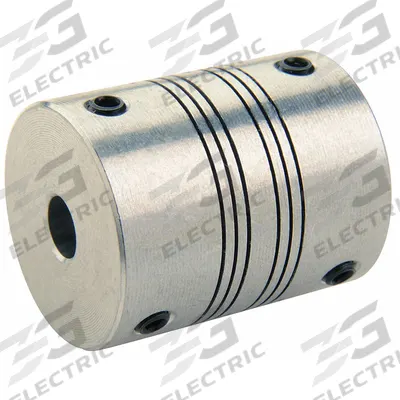 RULAND MANUFACTURING Motion Control Coupling: 3° Angular Misalignment, 6 mm Bore Dia 1, Aluminum - High-Precision Set Screw Beam Shaft Couplings