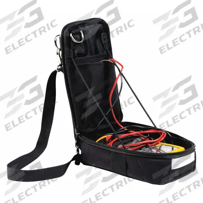 DBI-SALA Pouch: Air Monitors/Multi-Meters, Zipper, 5 5/8 in Ht, Container, Polyester - Pouches for Tool & Small Parts Transport