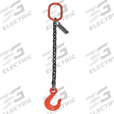 LIFT-ALL Single Leg Chain Sling: 3/4 in Chain Trade Size, 100 Chain Grade, Sling Hook - Grade-100 Single-Leg Chain Slings