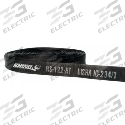 RHINO Protective Hose Sleeve: Polyester Blend, 63/64 in Dia, 100 ft Lg - Burst Protection Hose Sleeves