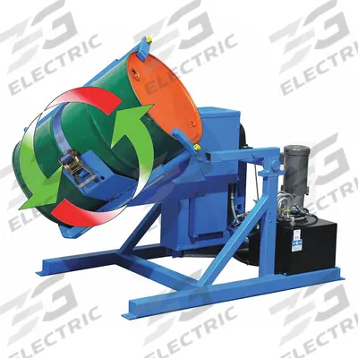 MORSE Drum Tumbler: 115V @ 23A/208V @ 12A/230V @ 11.5A, TEFC, 2 hp HP, Tilt to Load - Drum Tumbler Mixers