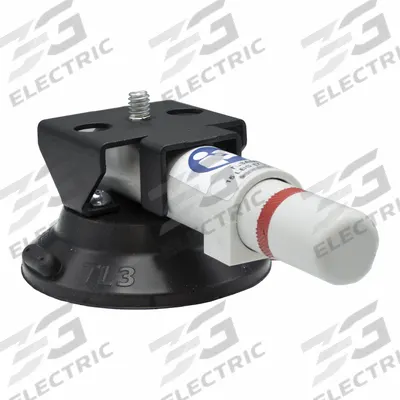 WOOD'S POWR-GRIP Suction Cup Mount: Suction Cup Mount, 15 lb Max Load Capacity - Suction-Cup Equipment Holders