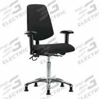 ESD Task Chair: Fabric, Arms Included, Ht Range 21 1/2 in to 29 in, 18 1/2 in Seat Wd, 17 in Seat Dp (MPN BR-ESD-FMBCH-MB-CR-T1-A1-NF-EG-ESDBLK). Key specifications — Foot Support: No; Back Tilt Backward: 13.5°; Back Tilt Forward: 10.5°; Base Material: Aluminum; Brand: APPROVED VENDOR; Product Type: ESD Task Chair; ESD-Safe: ESD-Safe; Seat Tilt Backward: 3°.