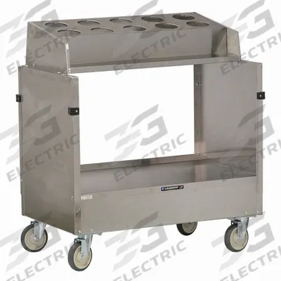 LAKESIDE Flatware Cart: 39 3/4 in Overall Ht, 36 1/4 in Overall Lg, 22 1/4 in Overall Wd - Flatware & Tray Dispenser Carts