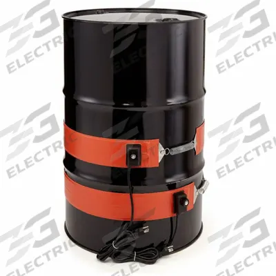 BRISKHEAT Drum Heater: 115V AC, 1,000 W Watts, 0°F to 425°F, Drums - Drum & Bucket Band Heaters