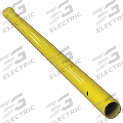 GARLOCK SAFETY SYSTEMS Stanchion: 3 3/8 ft Ht, Permanent - Supports for Warning Lines