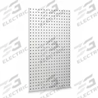 TRITON PRODUCTS Pegboard: Square, 3/8 in Peg Hole Size, 42 in x 24 in x 9/16 in, Steel, White (MPN LB2-W). Key specifications — Material: Steel; Finish: Epoxy-Coated; Peg Hole Shape: Square; Color: White; Brand: TRITON PRODUCTS.
