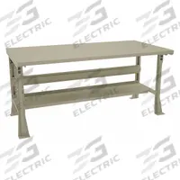 TENNSCO Workbench: Fixed Ht, Steel, 72 in x 36 in, 1,800 lb Overall Load Capacity, Tan (MPN WB-1-3672S/S-72). Key specifications — Brand: TENNSCO.