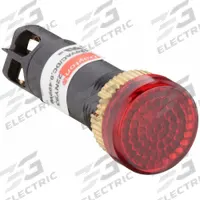 DAYTON Raised Panel Light: 12 mm Panel Mounting Hole Dia, LED, Raised Head (MPN 22NY93). Key specifications — Brand: DAYTON; Electrical Connection: M2.5 Screw.