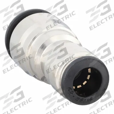 AIGNEP USA Push-Fit Union Fitting: 10 mm OD x 8 mm OD Size, Push-to-Connect x Push-to-Connect - Nickel-Plated Brass Tube Fittings