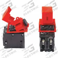 SKILCRAFT Clamp-On Breaker Lockout: Clamp-On, For 480/600V AC Volt, 6 PK (MPN 5340-00-NIB-0393). Key specifications — For Voltage: 480/600V AC; For Use With: Circuit Breaker Lockouts; Brand: SKILCRAFT; Includes Cable Tie Slot_Final: No.