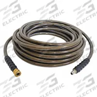 Cold Water Hose: 3/8 in ID, 100 ft Lg, Polyurethane, Brown, 3/8 in x 3/8 in Fitting Size, 4,500 psi (MPN 41030). Key specifications — Hose Cover Material: Polyurethane; Fitting Type: M Quick Disconnect x F Quick Disconnect; Hose Color: Brown; Hose Configuration: Coupled Assembly; Brand: SIMPSON.