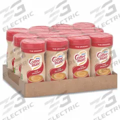 COFFEE MATE Powder Creamer: Original, 11 oz Item Size, Canister, 12 Pack Count (MPN 12039042). Key specifications — attr921100: Canister; attr873858: COFFEE MATE; attr921101: Original.