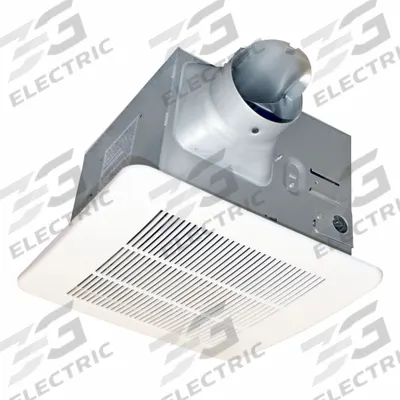 CANARM Bathroom Fan: Ceiling, 110 cfm Max, 1 sones, 1 Speed - Standard Bathroom Exhaust Fans