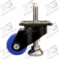 FOOT MASTER Plate Caster: Nylon Tread, 63 mm Wheel Dia, 98 mm Mounting Ht, 1,102 lb Load Capacity (MPN GDH-65A-SFBLKMC). Key specifications — Brand: FOOT MASTER; Frame Color: Black.