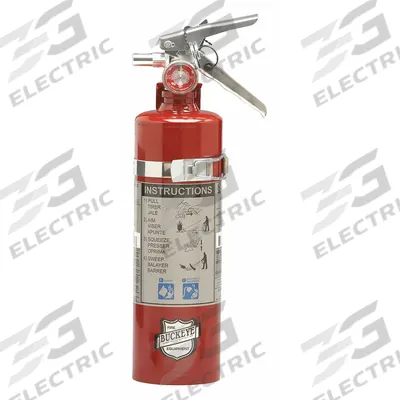 BUCKEYE Fire Extinguisher: 2.5 lb Extinguisher Capacity, 10B:C - Class BC Fire Extinguishers