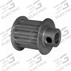 DAYTON Timing Pulley: Modified Curvilinear, Fixed, For GT Timing Belt Section, For 15 mm Belt Wd (MPN 12-5P15-6FA3). Key specifications — Brand: DAYTON; Finish: Clear Anodized; For Belt Series: Powerhouse®.