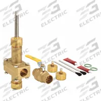 JOMAR VALVE Emergency Shut-Off Valve: Brass, 1 in For Copper Tube Size, 250 psi Max. Pressure (MPN 800-105ADDG). Key specifications — Brand: JOMAR VALVE; Includes: Lead Free Sweat Ball Valve; Application: Water Systems; Valve Type: Ball.