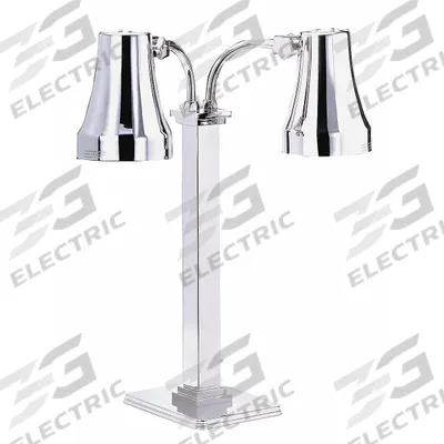 SPRING USA Heat Lamp: 2 Bulbs, 27 in Overall Ht, 7 9/10 in Overall Wd, 10 7/10 in Dp - Heat Lamps
