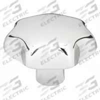 KIPP Hand Knob: 7 Point, Stainless Steel, 1/2 mm Hole Dia, 22 mm Hole Dp, 63 mm Dia (MPN K0150.363CP2). Key specifications — Brand: KIPP; Finish: Polished.