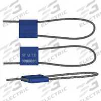 TYDENBROOKS Security Seal: Blue, Steel, 12 in Cable Lg, 9/64 in Cable Dia, Sequential, 200 PK (MPN 46020121-03). Key specifications — Brand: TYDENBROOKS; Marking Color: Silver; Marking Message: Blank; Marking Numbering: Sequential.