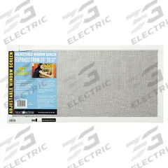 SAINT-GOBAIN ADFORS Adjustable Screening: Adj Window Screen, 10 in Overall Ht, 37 in Overall Lg (MPN FSP8555-U). Key specifications — Brand: SAINT-GOBAIN ADFORS; Product Type: Adjustable Window Screen; Color: Dark Gray.