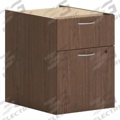 HON Desk Pedestal: Walnut, 2 Drawers, 15 in Overall Wd, 20 in Overall Ht, 20 in Overall Dp (MPN HLPLPHBF.LSE1). Key specifications — Brand: HON; Color: Walnut; Product Type: Desk Pedestal.