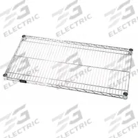 QUANTUM Wire Shelf: 48 in x 36 in, 1 Shelves, Quick-Adjust, 800 lb Load Capacity, Dry, Silver, Steel (MPN 3648C). Key specifications — Recommended Environment: Dry; Material: Steel; Brand: QUANTUM; Color: Silver; Finish: Chrome.
