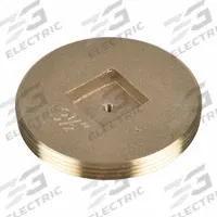 OATEY Plug: Slot Drive Plug, 3 1/2 in, NPT Threaded, Brass (MPN 42744)