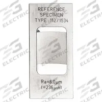STARRETT Surface Roughness Specimen: Surface Roughness Specimen, 6.0 micron/236 uin Roughness - Ra (MPN SR-112-1534). Key specifications — attr1181304: STARRETT; attr1181300: Metal; attr1181297: 6.0 micron/236 uin; attr1181298: 21.5µm/847µin.