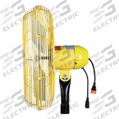JAN FAN Mounted Fan: 30 in Blade Dia, 115 V, 1/4 hp Motor HP, Ceiling/Floor/Wall Mount - High-Visibility Industrial Wall-Mount Fans