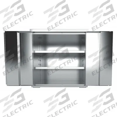 JAMCO Storage Cabinet: 36 in x 24 in x 37 in, Paddle Handle & Keyed, 18 ga Panel Thick - Corrosion-Resistant Industrial Shelf Cabinets