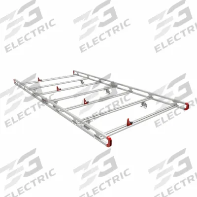 WEATHER GUARD Van Ladder Rack: Aluminum, 10 1/4 in Overall Ht, 147 in Overall Lg - Van Roof Racks