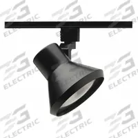 Track Lighting Head: Incandescent, Flared Shape, 75 W, 4 7/8 in Dia, 3 3/4 in Lg, Black (MPN R552 BL). Key specifications — Brand: JUNO LIGHTING; Lighting Technology: Incandescent; Housing Color: Black.
