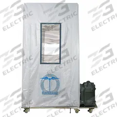 KONTROL KUBE Particle Containment Anteroom: 28 1/2 in Overall Wd, 14 in Overall Lg, 10 ft Overall Ht (MPN 6544-U). Key specifications — attr1058165: KONTROL KUBE; attr1058164: 6544-U; attr1058188: Kontrol Kube Topsider Portable Containment System; attr1058207: Particle Containment Anteroom.
