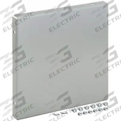 HOFFMAN Wireway Closure Plate: 10 in Wd, 10 in Ht, 14 ga Gauge, 1, Without Knockouts - End Caps for Indoor Wireways