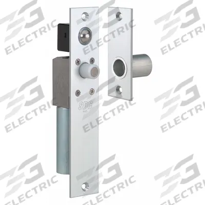 SDC Door Bolt: Mortise Bolt Lock, 8 in Ht, 1/8 in Wd - Door Bolts