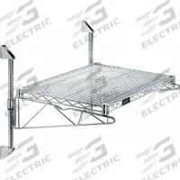 APPROVED VENDOR Wire Wall Shelf: 36 in x 14 in, 1 Shelves, 800 lb Load Capacity per Shelf, Post (MPN GACB14-14-1436S). Key specifications — Mounting Mechanism: Post; Material: Stainless Steel; Finish: Satin; Color: Silver; Brand: APPROVED VENDOR.