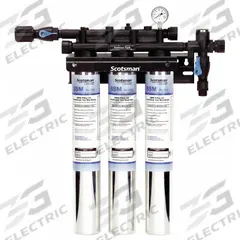 SCOTSMAN Water Filtration System: 0.5 micron, 5 gpm, 29 1/4 in Overall Ht, Chlorine/Dirt Reduces (MPN SSM3-P). Key specifications — Brand: SCOTSMAN; Reduces: Chlorine.
